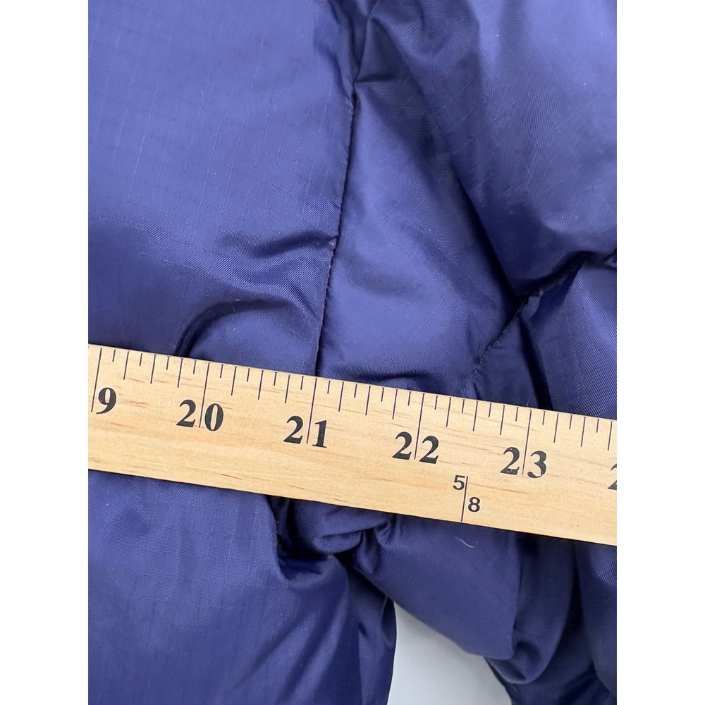 Sz S FIRST DOWN Puffer Coat Jacket Men Duck Feather REVERSIBLE NAVY BLUE/BLACK - Picture 8 of 8